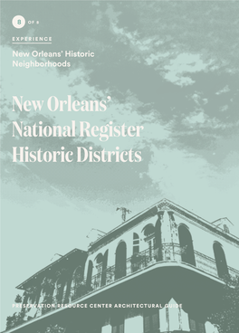 New Orleans' National Register Historic Districts