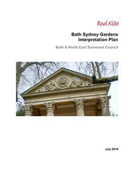 Bath Sydney Gardens Interpretation Plan