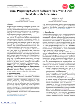 0Sim: Preparing System Software for a World with Terabyte-Scale Memories