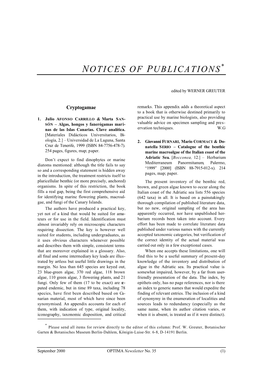 Notices of Publications*