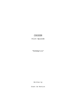 Chozen Pilot 4Th Draft Finalsubmit.Fdx