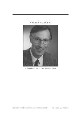 Walter Burkert