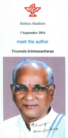 Tirumala Srinivasacharya