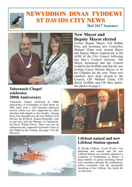 Newyddion Dinas Tyddewi St Davids City News