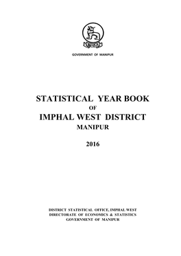 Statistical Year Book Imphal West District
