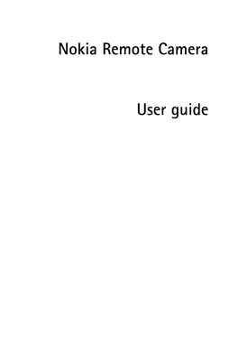 Nokia Remote Camera