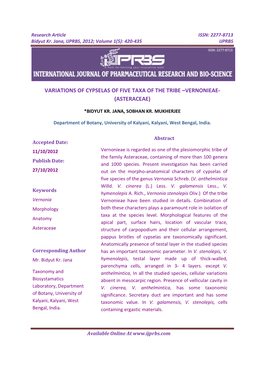 IJPRBS, 2012; Volume 1(5 ): 420-435 IJPRBS