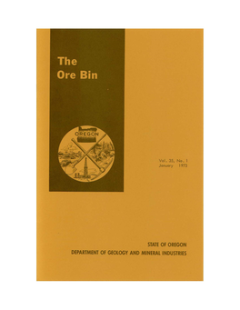 Ore Bin / Oregon Geology Magazine / Journal