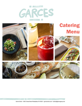 Catering Menu