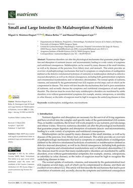 (I): Malabsorption of Nutrients