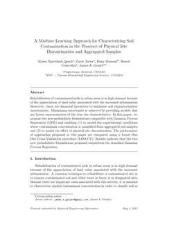 A Machine Learning Approach for Characterizing Soil Contamination in the Presence of Physical Site Discontinuities and Aggregated Samples