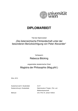 Diplomarbeit