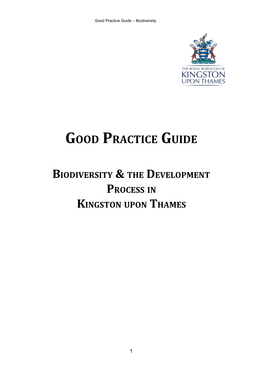 Good Practice Guide – Biodiversity