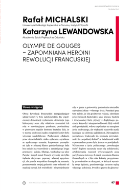 Olympe De Gouges – Zapomniana Heroini Rewolucji Francuskiej