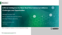 Artificial Intelligence for Near-Real Time Cancer Surveillance: Challenges and Opportunities