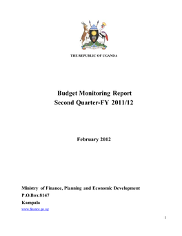 Budget Monitoring Report Second Quarter-FY 2011/12