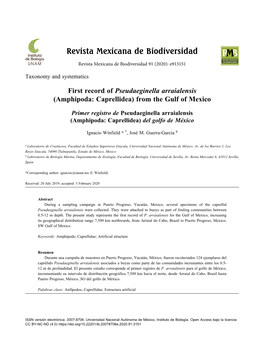 Revista Mexicana De Biodiversidad