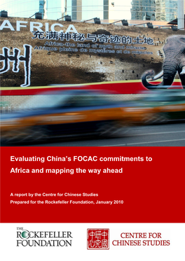Evaluating China's FOCAC Commitments to Africa and Mapping