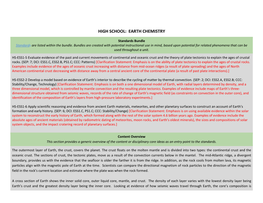 High School: Earth Chemistry