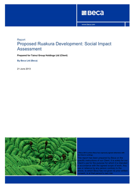 Social Impact Assessment