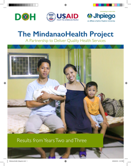 The Mindanaohealth Project a Partnership to Deliver Quality Health Services
