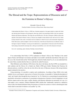 Representations of Discourse and of the Feminine in Homer's Odyssey