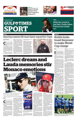 Leclerc Dream and Lauda Memories Stir Monaco Emotions