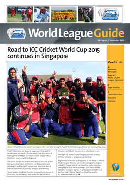 Pepsi ICC World Cricket League Division 6 - Singapore Schedule