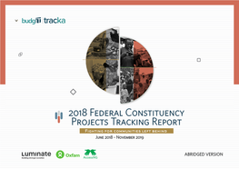 2018 Constituency Project Report