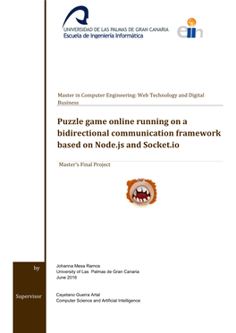 Puzzle Game Online Running on a Bidirectional Communication Framework