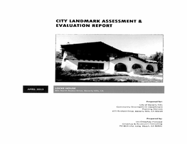 City Landmark Assessment L Evaluation Report