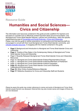 Civics and Citizenship