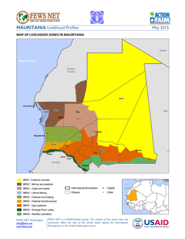 MAURITANIE: Profil Des Moyens D'existence