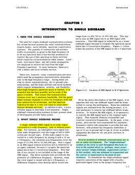 Chapter I Introduction to Single Sideband