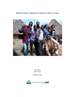 Rebel Violence Against Civilians in Sierra Leone
