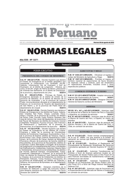 Cuadernillo De Normas Legales