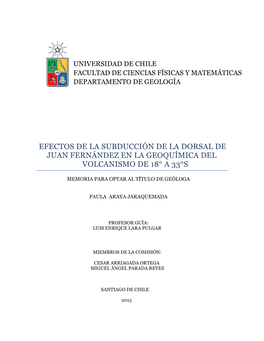 Efectos De La Subducción De La Dorsal De Juan