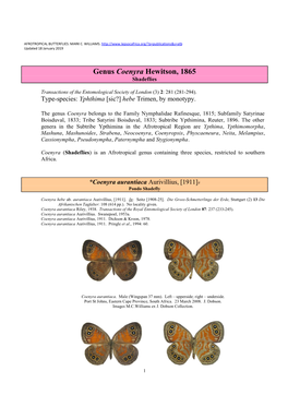 425 Genus Coenyra Hewitson