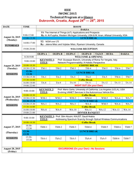 Technical Program for IEEEGCC 2009