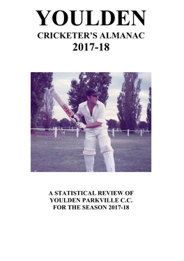 Youlden Cricketer's Almanac 2017-18