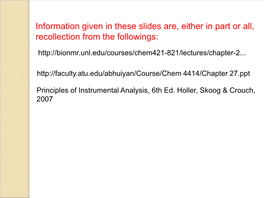 Chapter 26 an Introduction to Chromatographic Separations