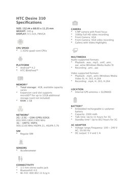 HTC Desire 310 Spec Sheet.Pages