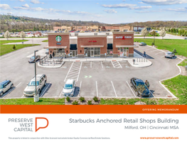 Starbucks Anchored Retail Shops Building Milford, OH | Cincinnati MSA