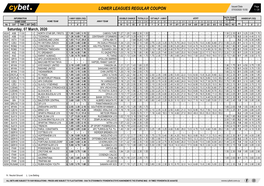 Lower Leagues Regular Coupon 07/03/2020 10:50 1 / 29