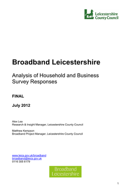 Broadband Leicestershire