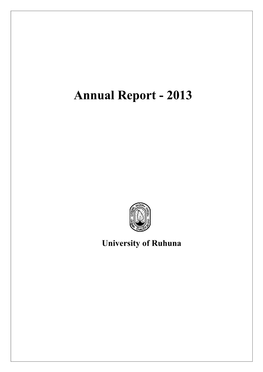 Annual Report - 2013