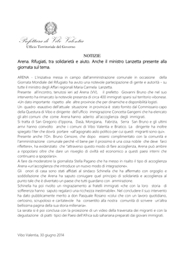 Prefettura Di Vibo Valentia Ufficio Territoriale Del Governo