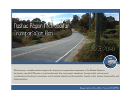 Nashua Region Metropolitan Transportation Plan 2015-2040