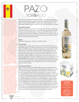 Pazo Torrado Is Made by Terra De Asorei, Which Is