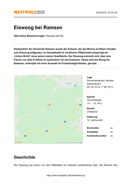 Eiswoog Bei Ramsen